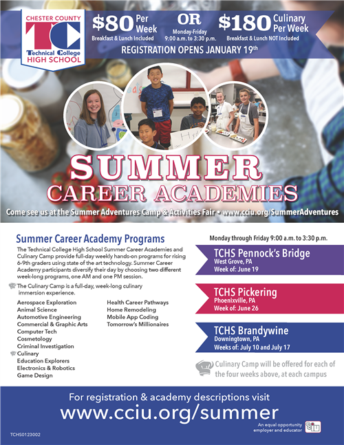 TCHS Summer Career Academies